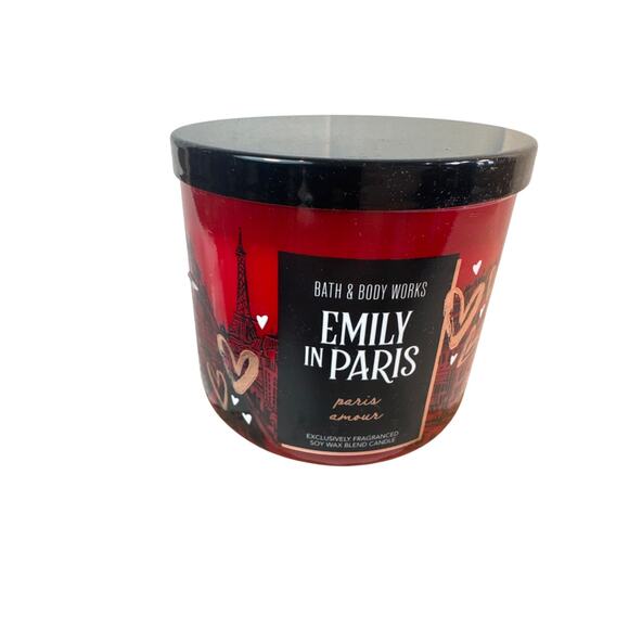 Bath & Body Works Emily in Paris Red 3 wick candle NEW - Picture 1 of 8